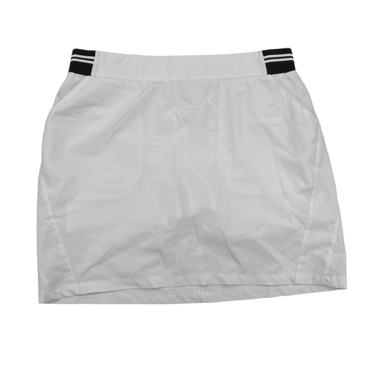 WHITE    CLOTHES MENTOR ATHLETIC SKORT, Size M