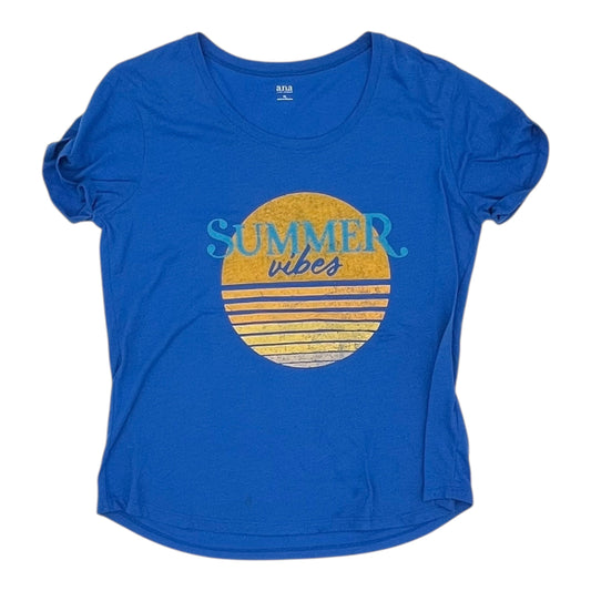 Top Ss By Ana In Blue, Size:Xl