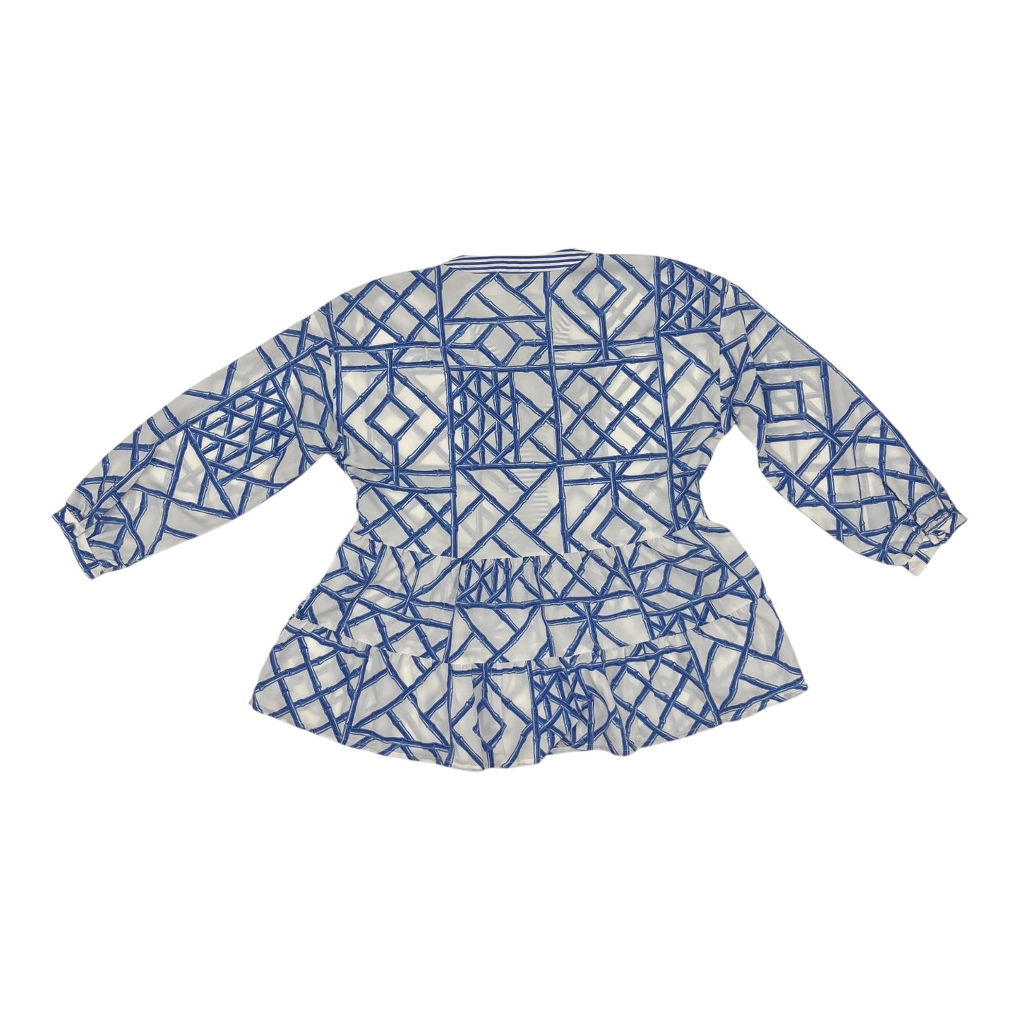 BLOUSE LS by VINEYARD VINES in BLUE & WHITE, Size:XS