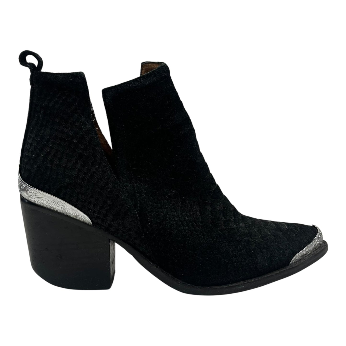 Boots Ankle Heels By Jeffery Campbell In Black, Size:6