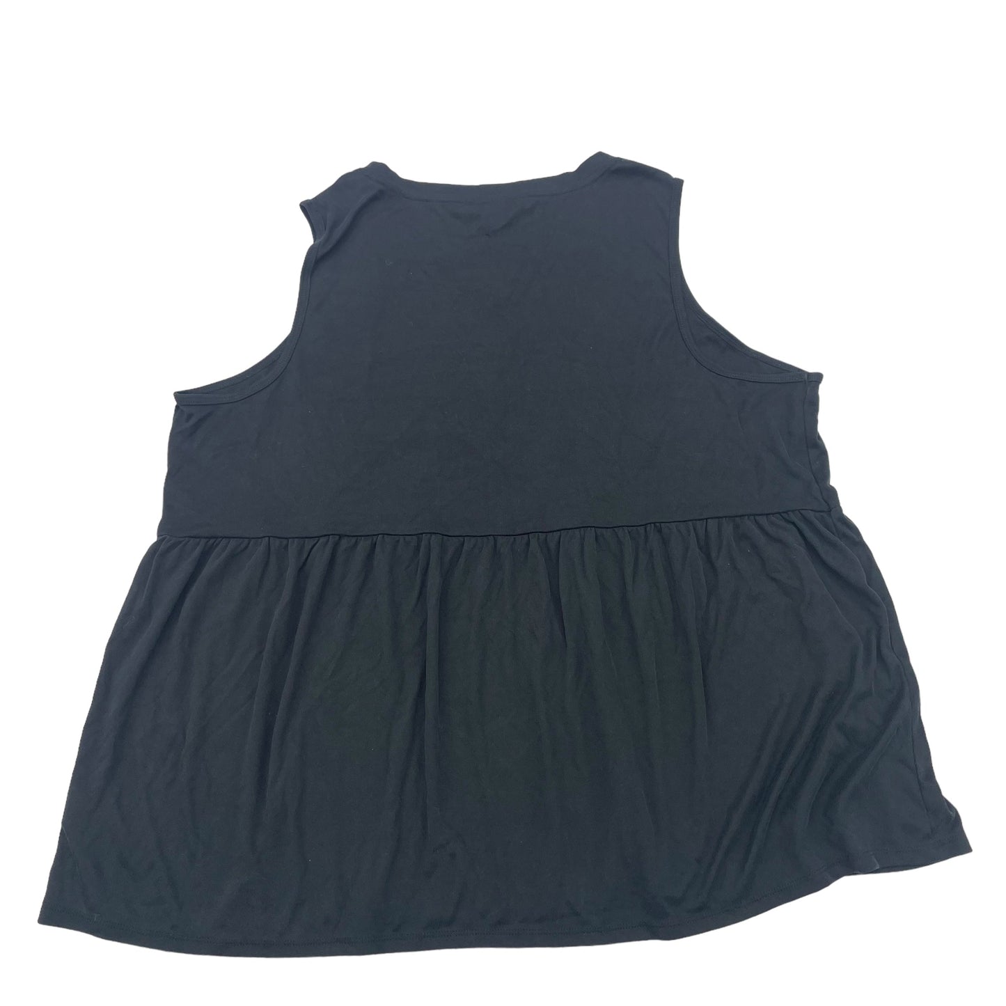 BLACK TIME AND TRU TOP SLEEVELESS, Size 3X
