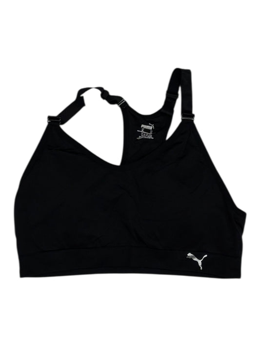 Athletic Bra By Puma In Black, Size:Xl