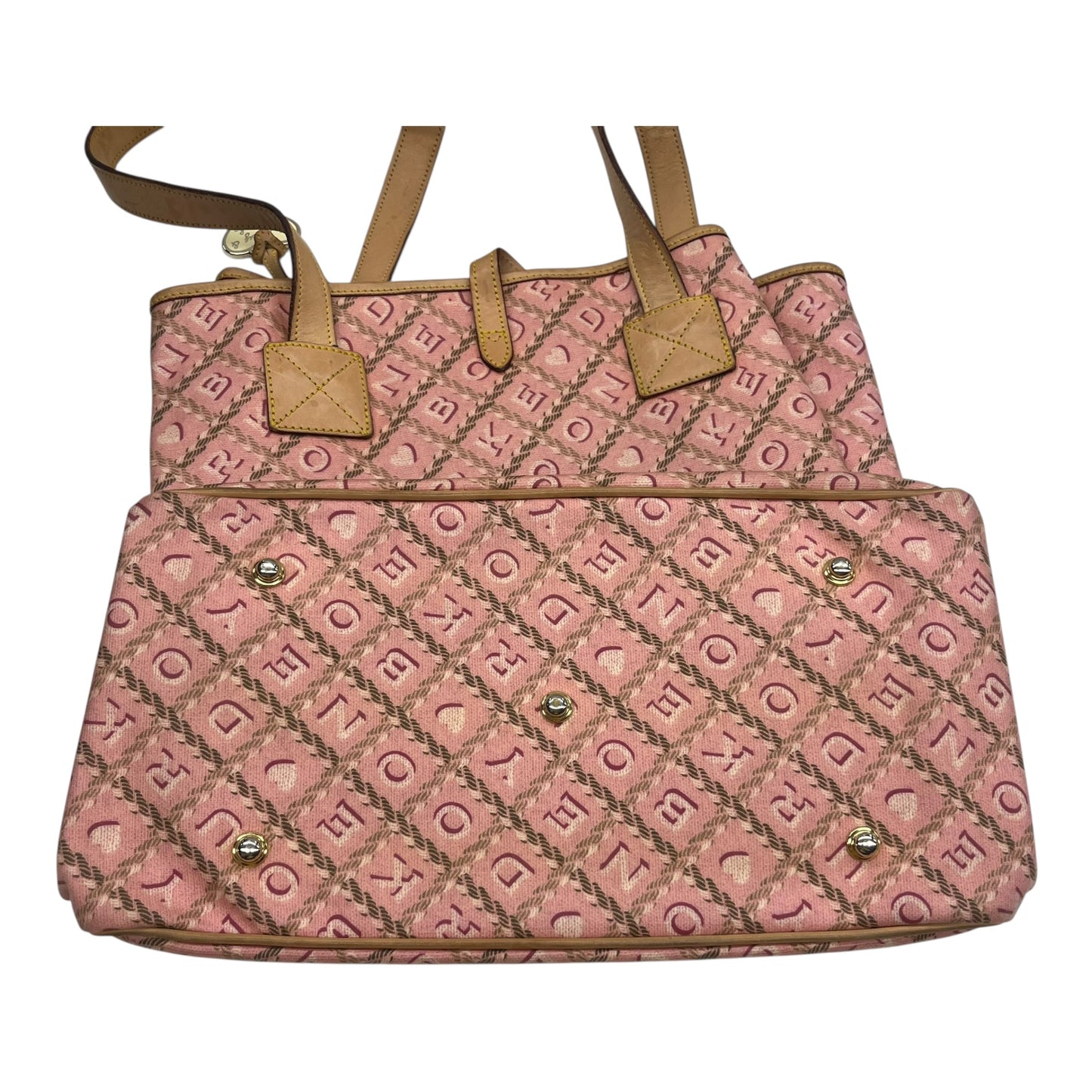 Tote Designer By Dooney And Bourke In Pink, Size:Large