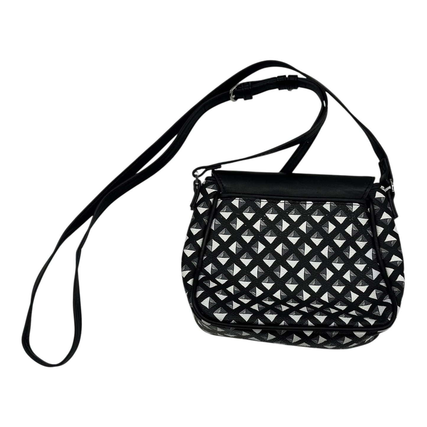 Crossbody By Vera Bradley In Black & White, Size:Small