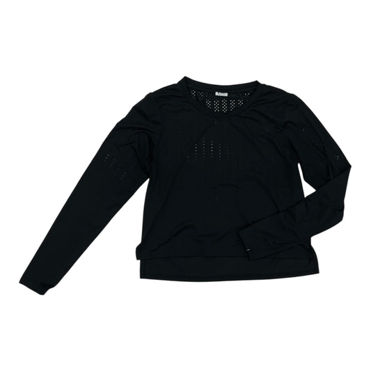 Athletic Top Ls Crewneck By Zyia In Black, Size:S