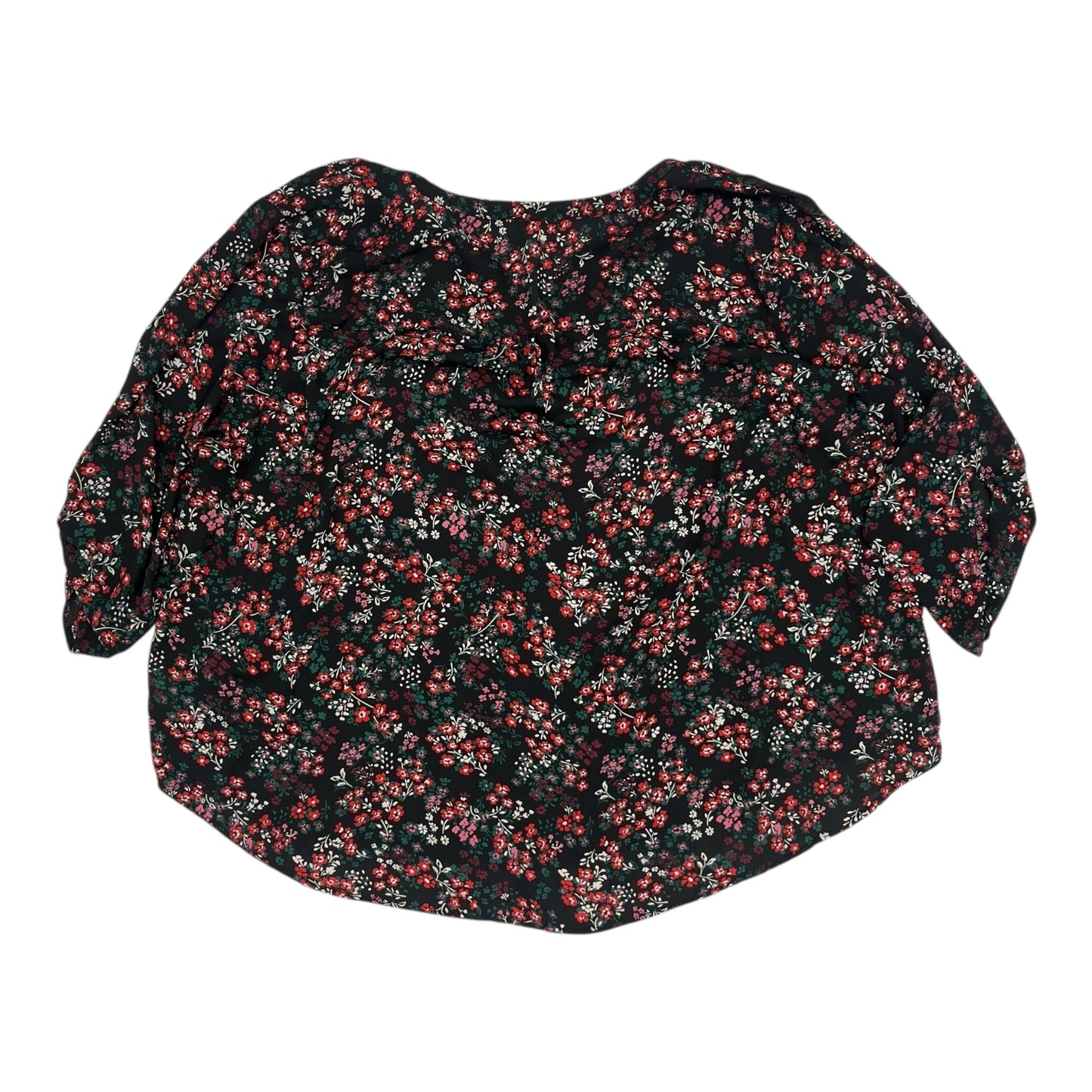 Blouse Ls By Maurices In Black, Size:4X