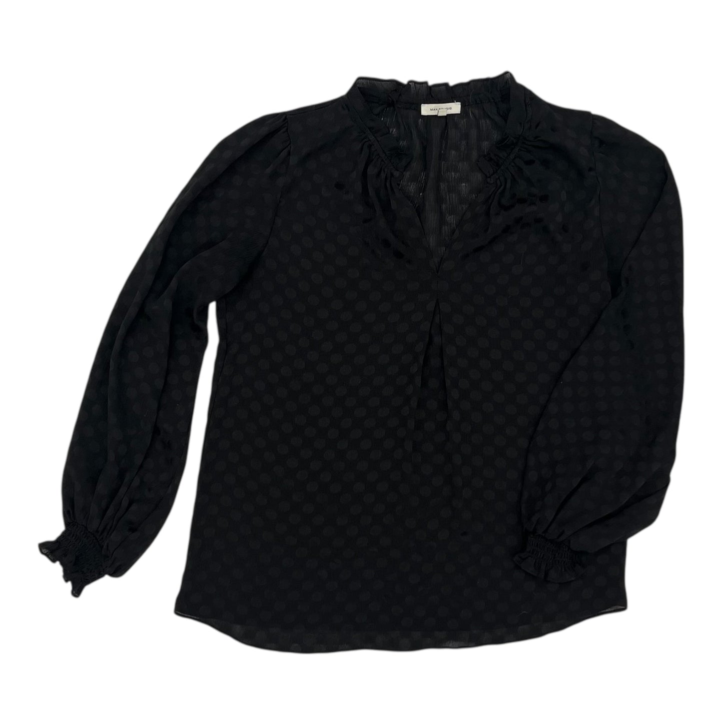 Blouse Ls By Max Studio In Black, Size:M