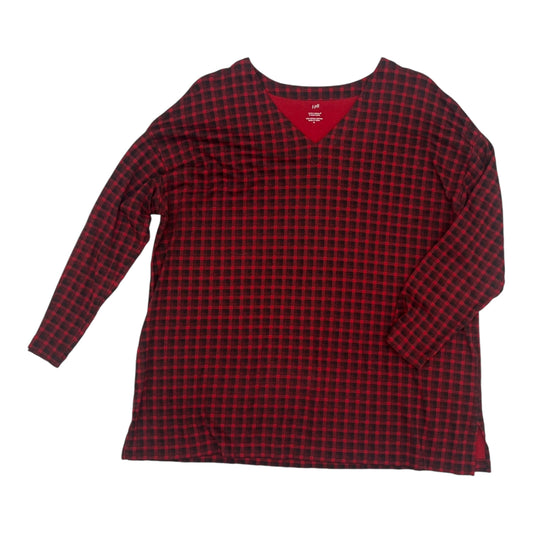 Top Ls By J. Jill In Black & Red, Size:Xl