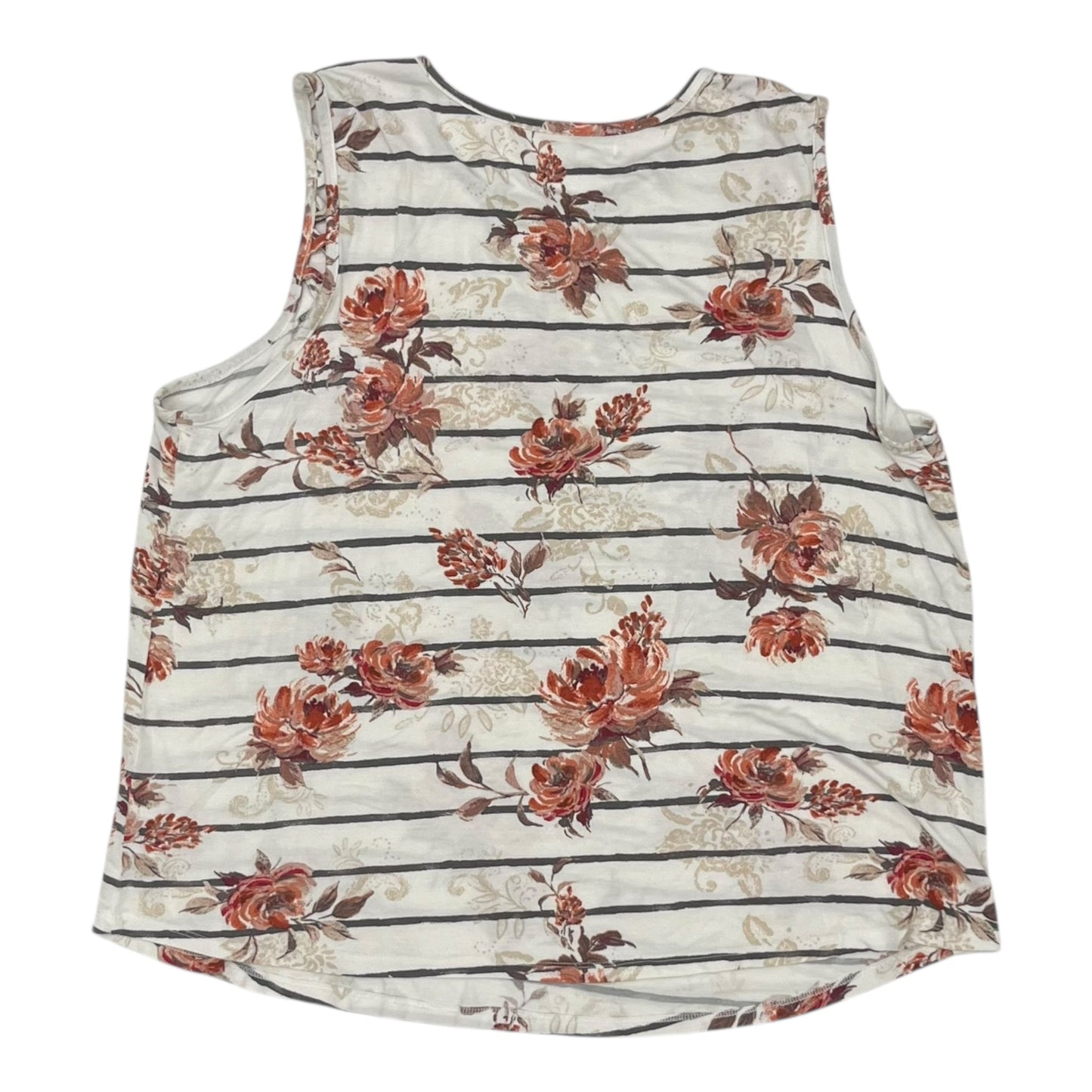 Top Sleeveless By Maurices In White, Size:1X