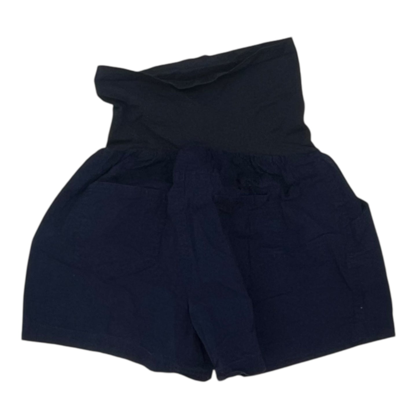 Mat Shorts By Motherhood In Blue, Size:L