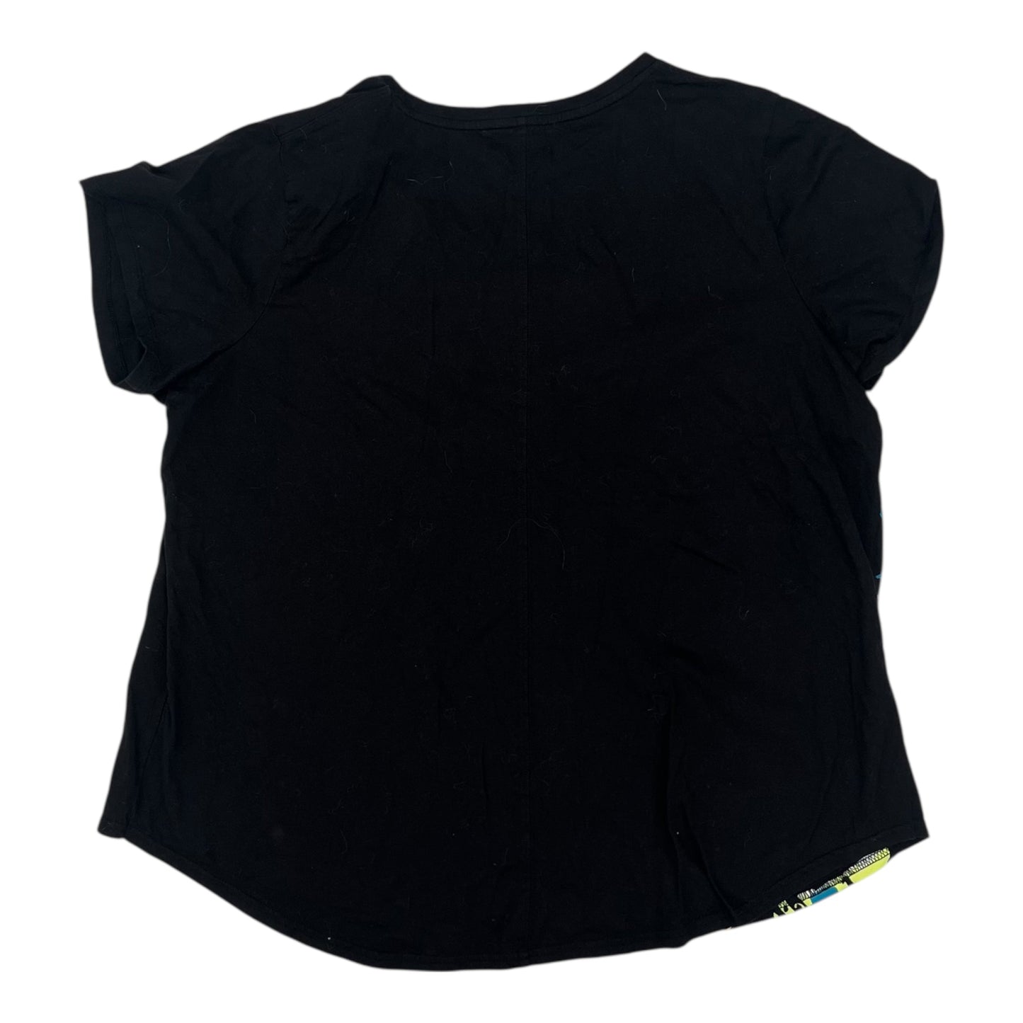Athletic Top Ss By Tek Gear In Black, Size:2X