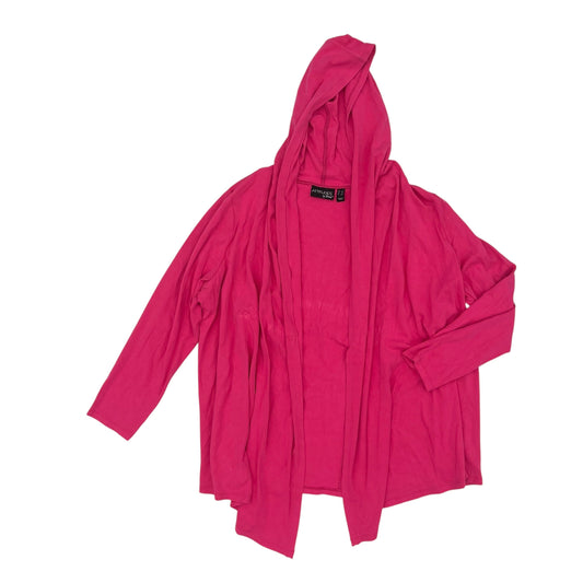 Cardigan By Attitude In Pink, Size:1X