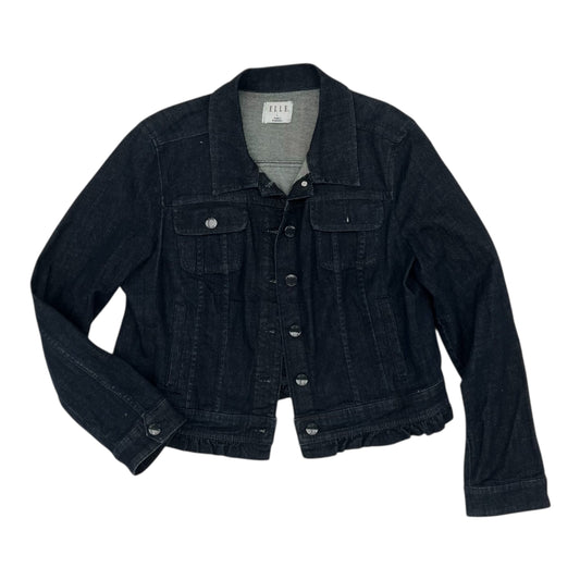 Jacket Denim By Elle In Blue Denim, Size:L