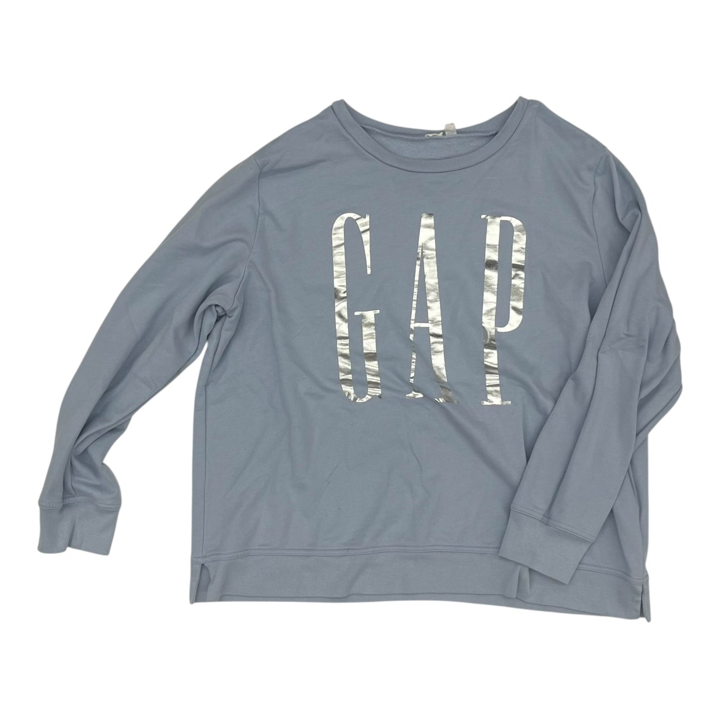 Sweatshirt Crewneck By Gap In Blue, Size:Xxl