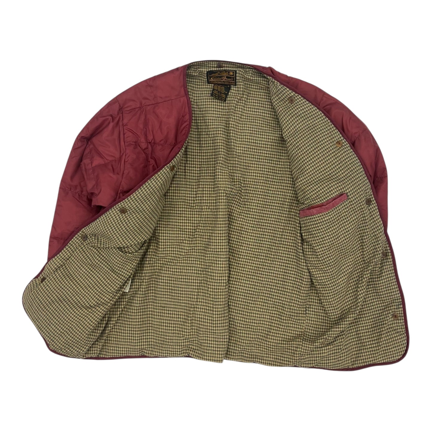 Jacket Puffer & Quilted By Eddie Bauer In Red, Size:M