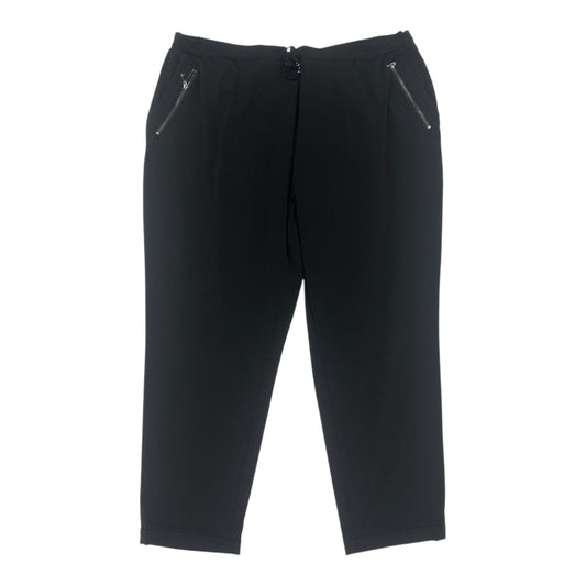 Pants Joggers By Susan Graver In Black, Size:2X