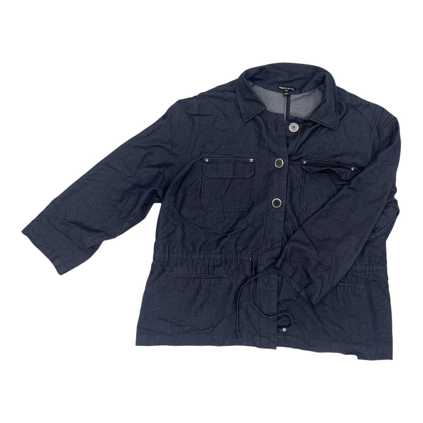 Jacket Other By Fashion Bug In Blue Denim, Size:2X