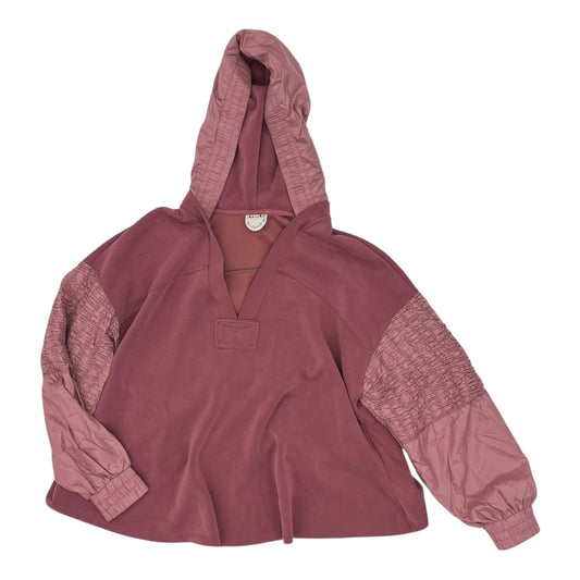 Sweatshirt Hoodie By Clothes Mentor In Pink, Size:Xl