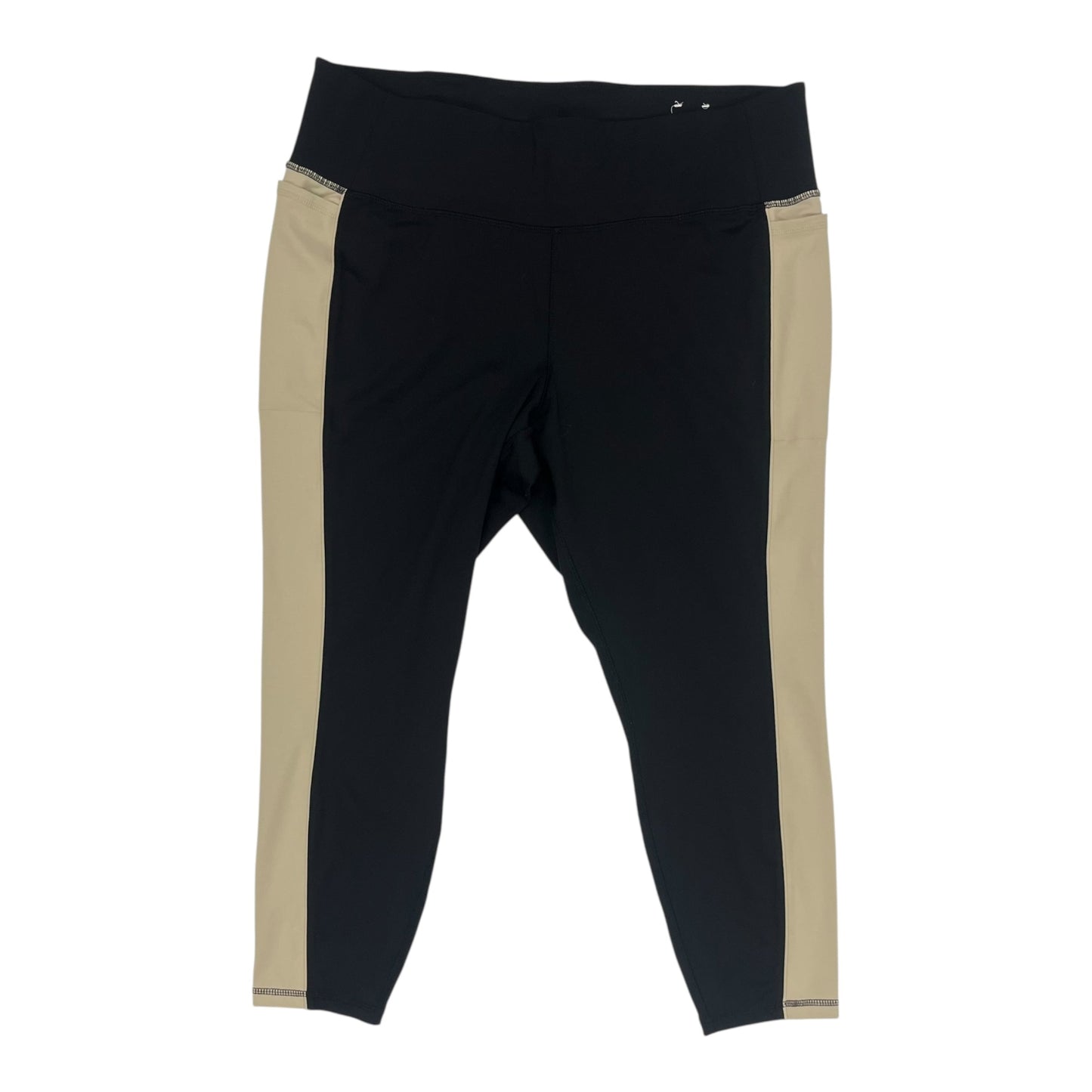 Athletic Leggings By Livi Active In Black, Size:3X