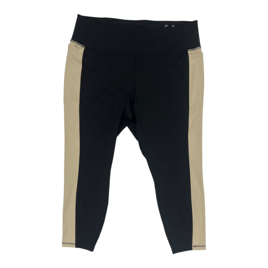 Athletic Leggings By Livi Active In Black, Size:3X