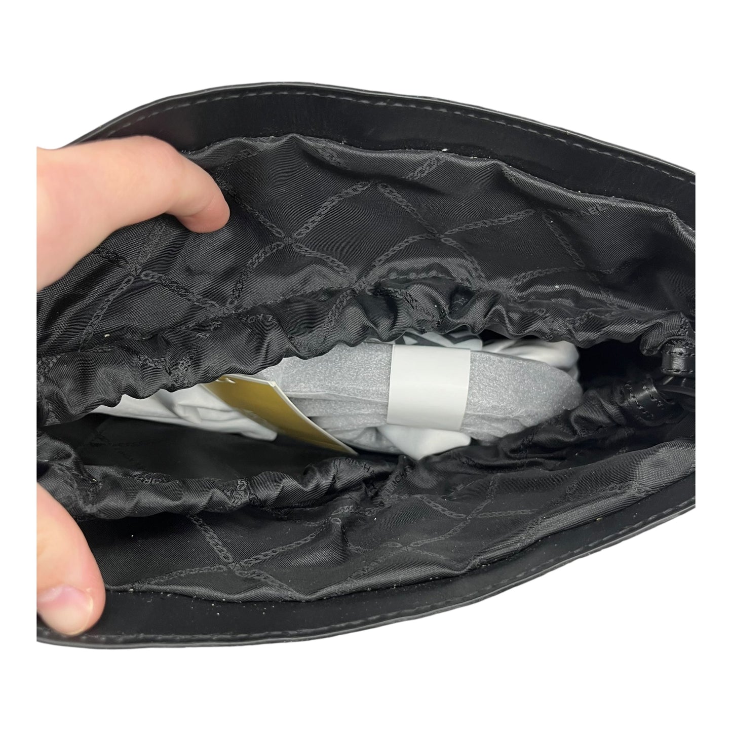 Crossbody Designer By Michael Kors In Black & Cream, Size:Medium