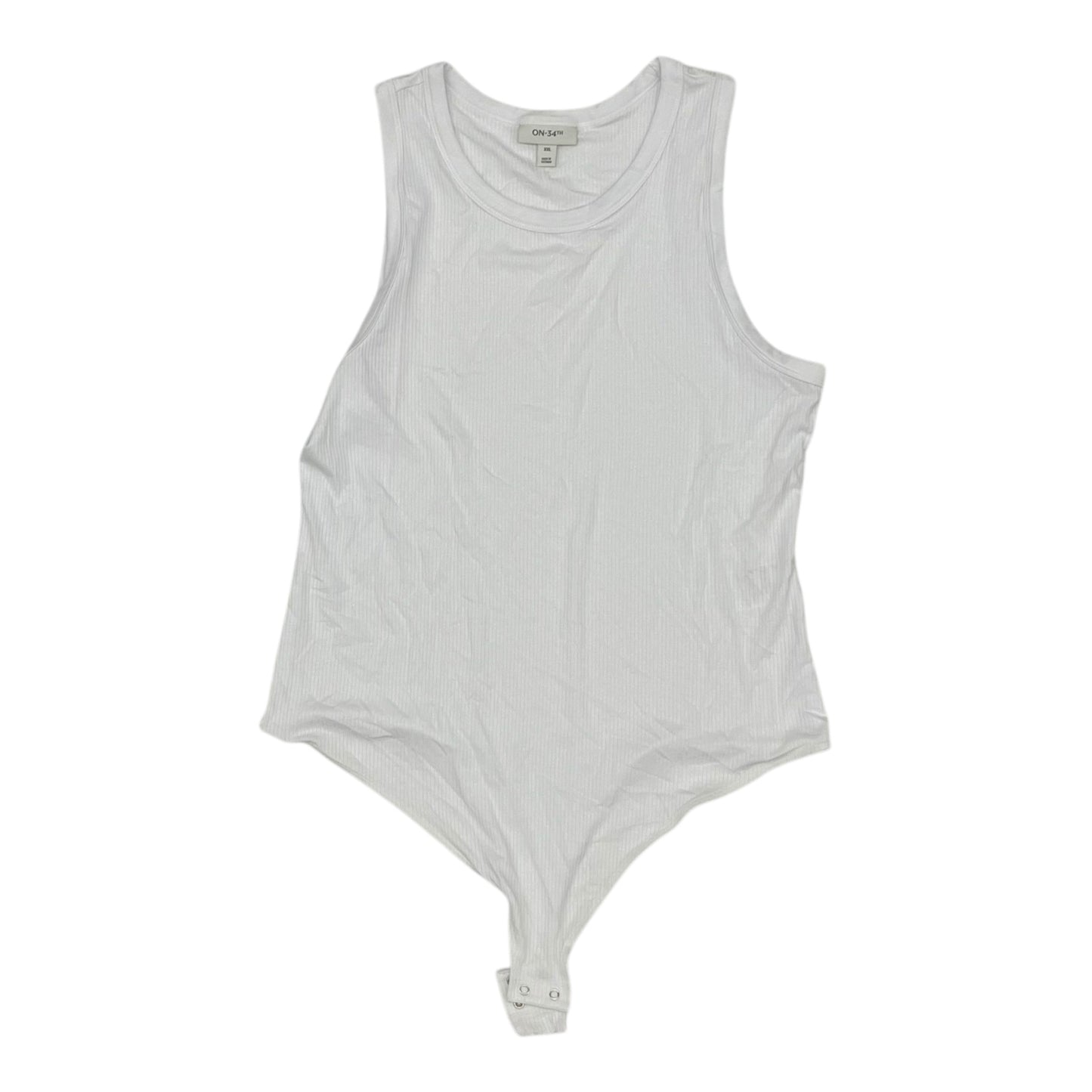 Bodysuit By Clothes Mentor In White, Size:Xxl