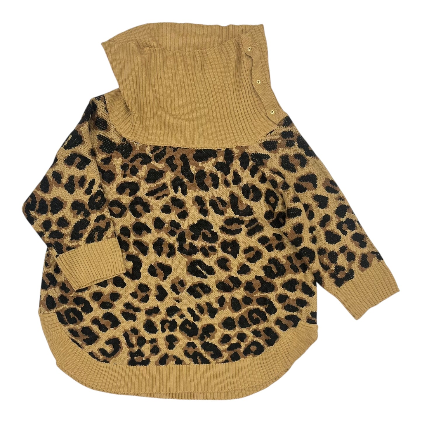 Sweater By 89Th And Madison In Leopard Print, Size:2X