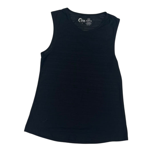 ATHLETIC TANK TOP by ZYIA in BLACK, Size:S