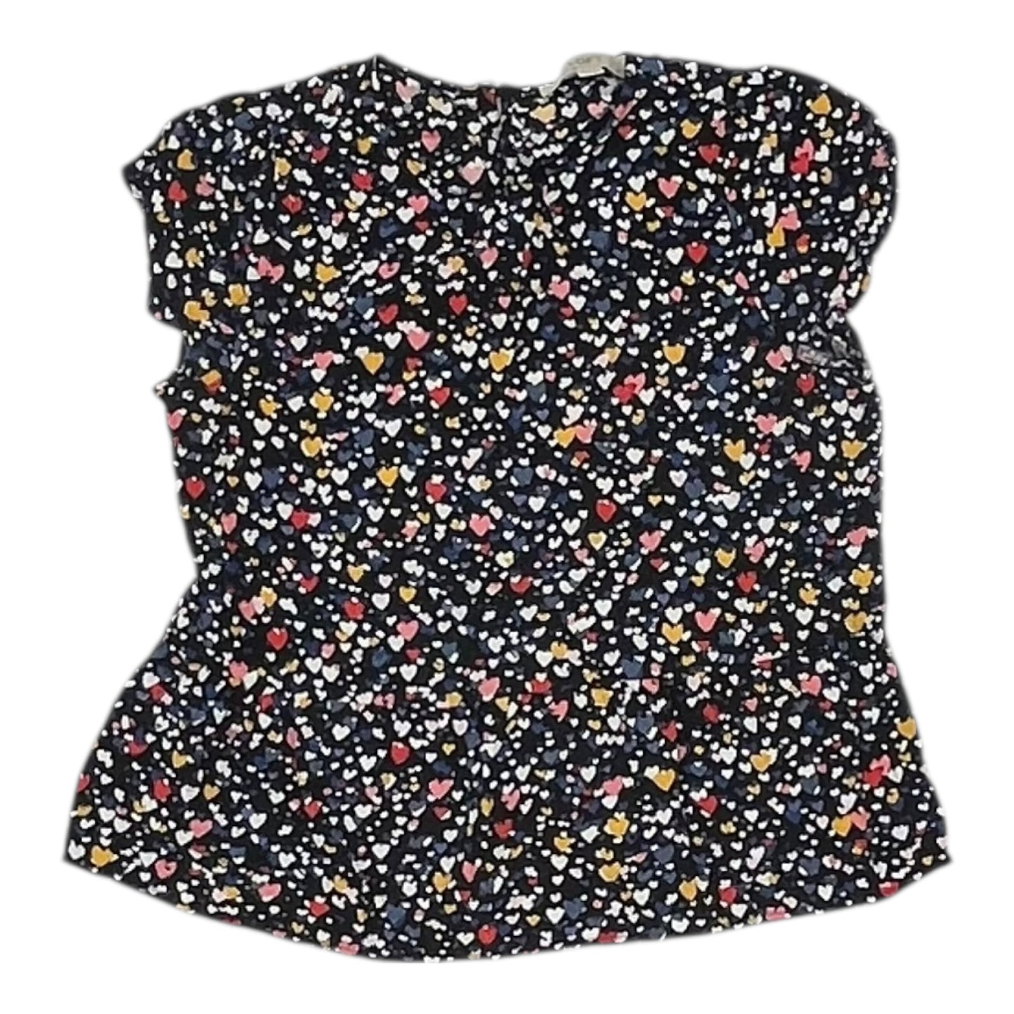 Blouse Ss By Loft In Black, Size:Xsp