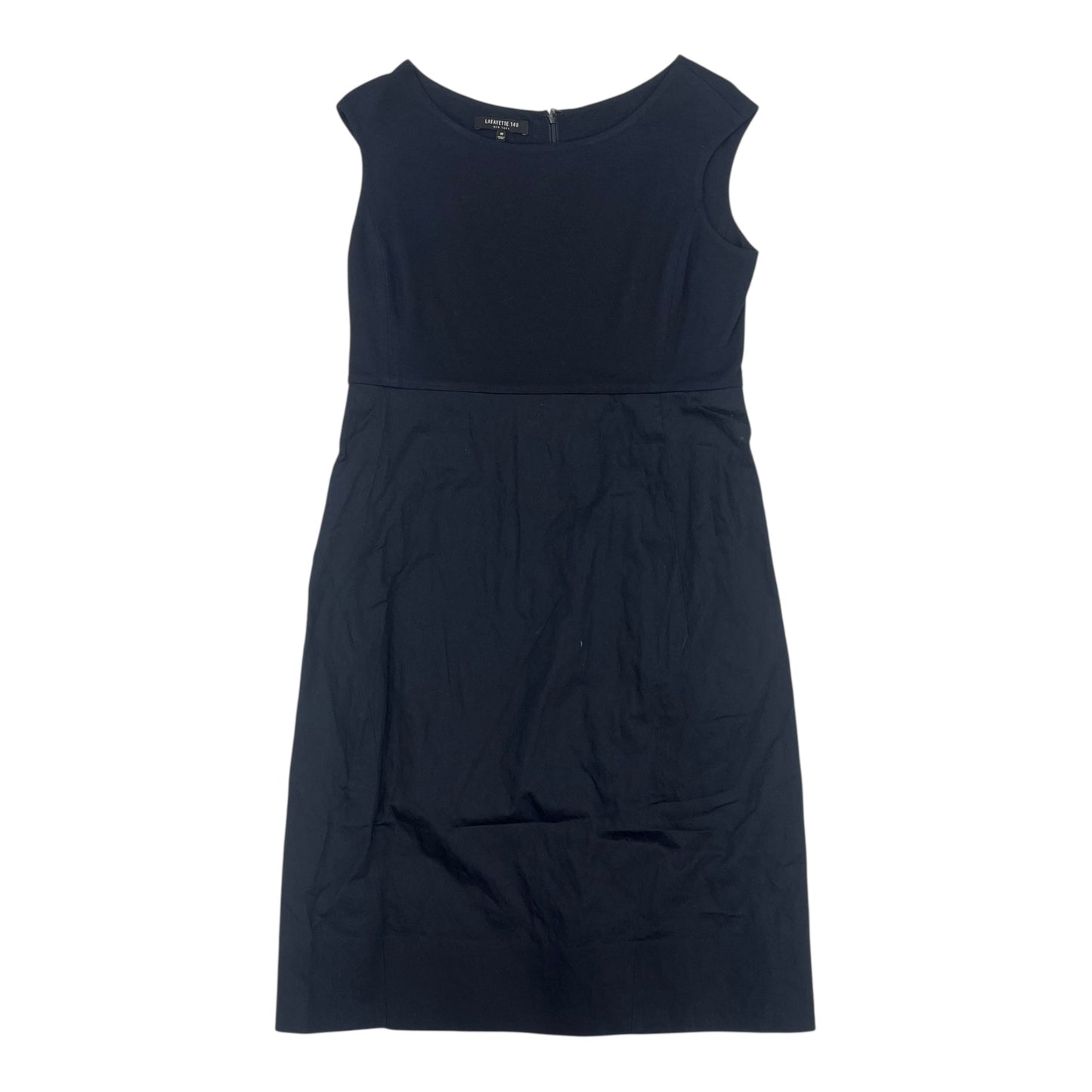Dress Designer By Lafayette 148 In Navy, Size:M