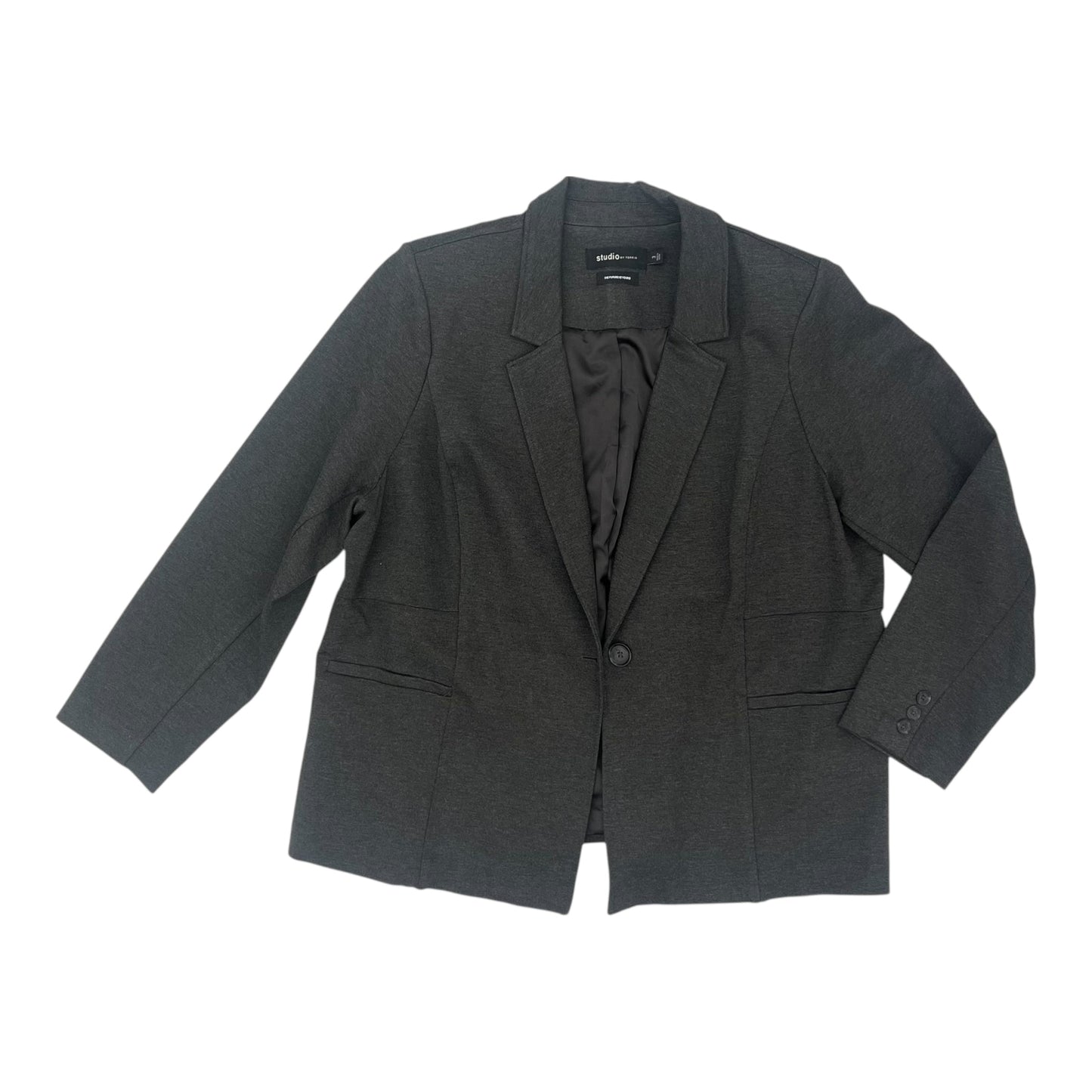 Blazer By Torrid In Grey, Size:3X