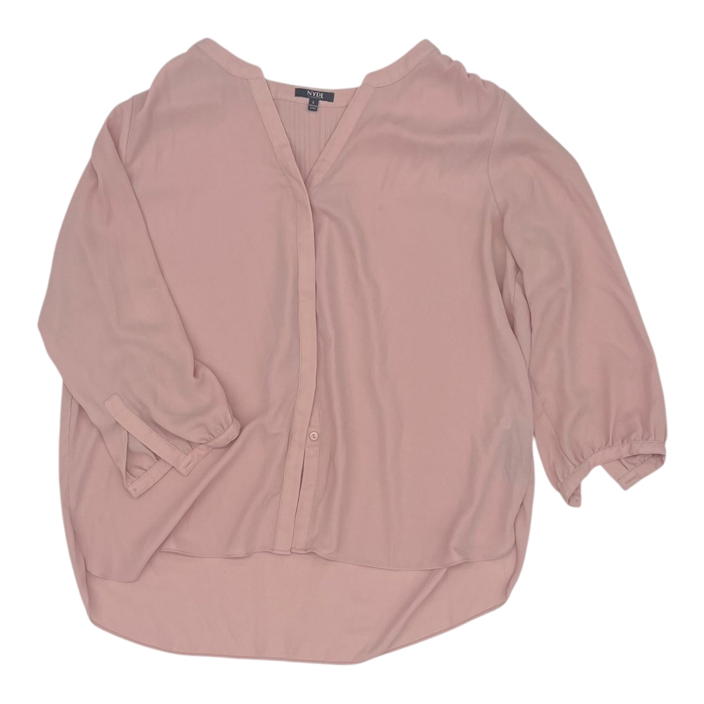 Blouse Ls By Not Your Daughters Jeans In Pink, Size:L