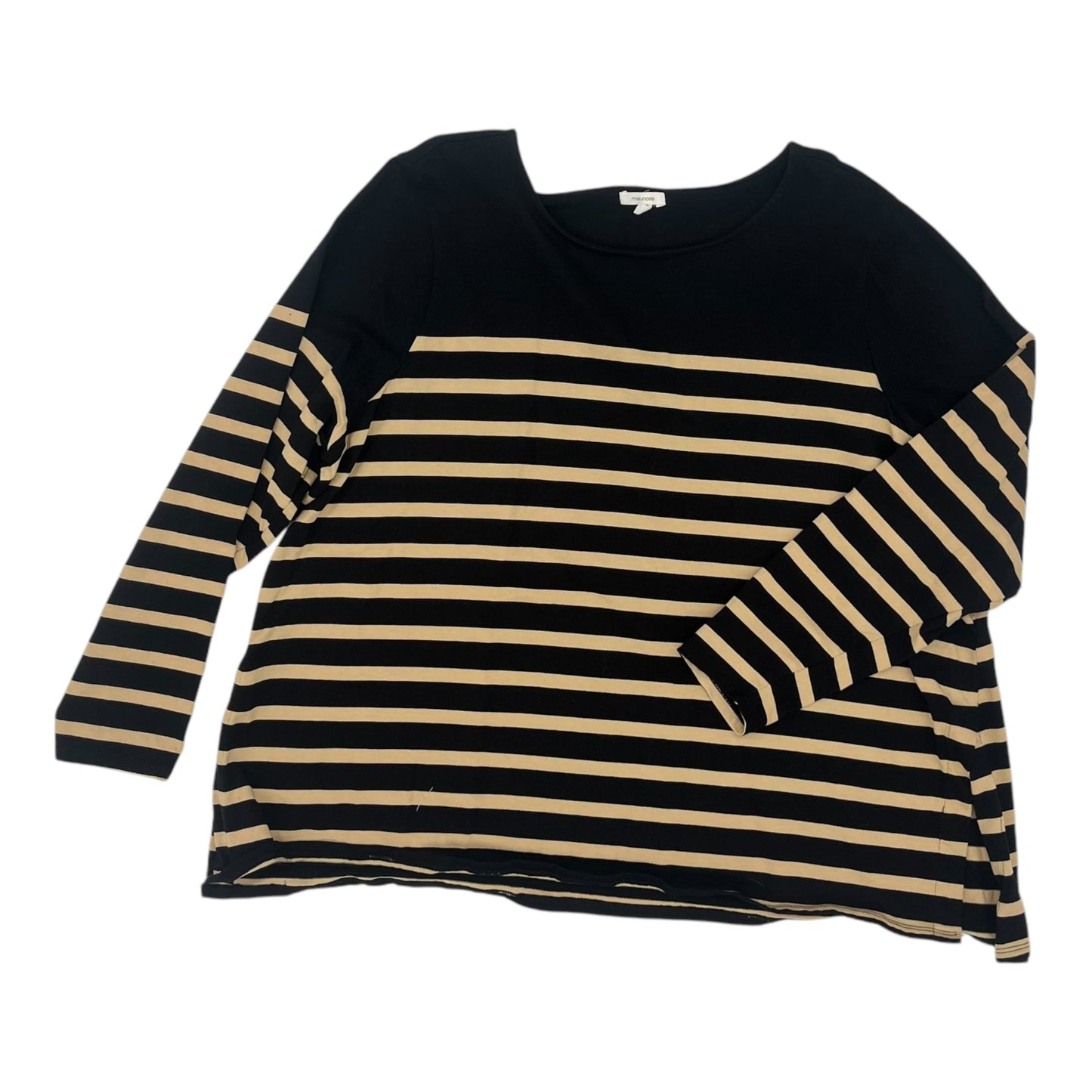 Top Ls By Maurices In Black & Brown, Size:2X