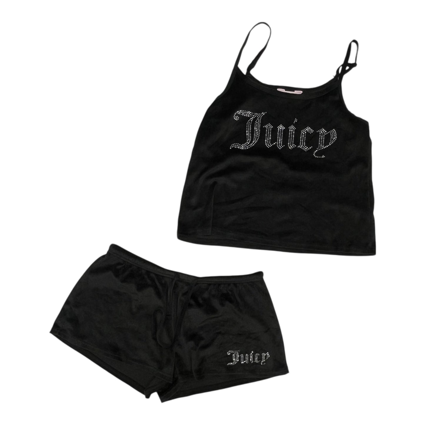 Lounge Set Shorts By Juicy Couture In Black, Size:M