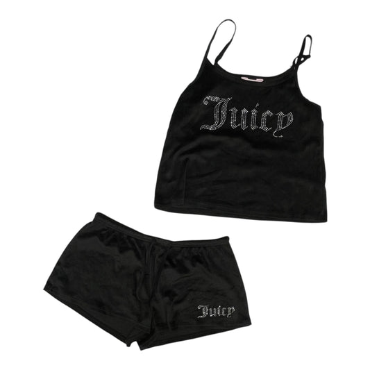 Lounge Set Shorts By Juicy Couture In Black, Size:M