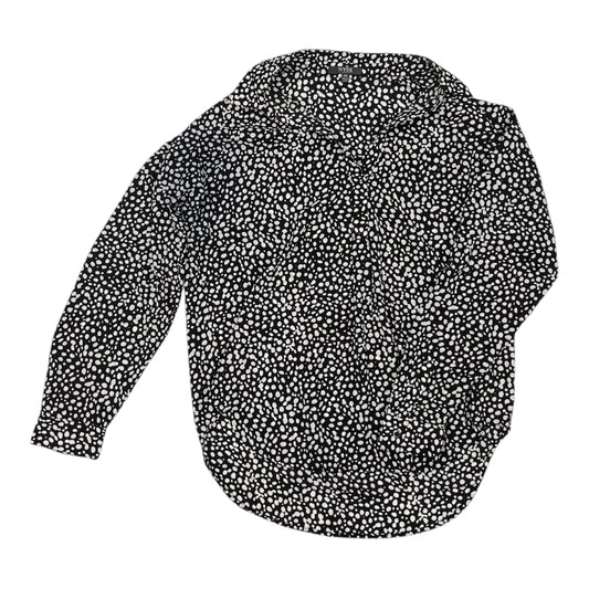 Blouse Ls By Not Your Daughters Jeans In Black & White, Size:Xs