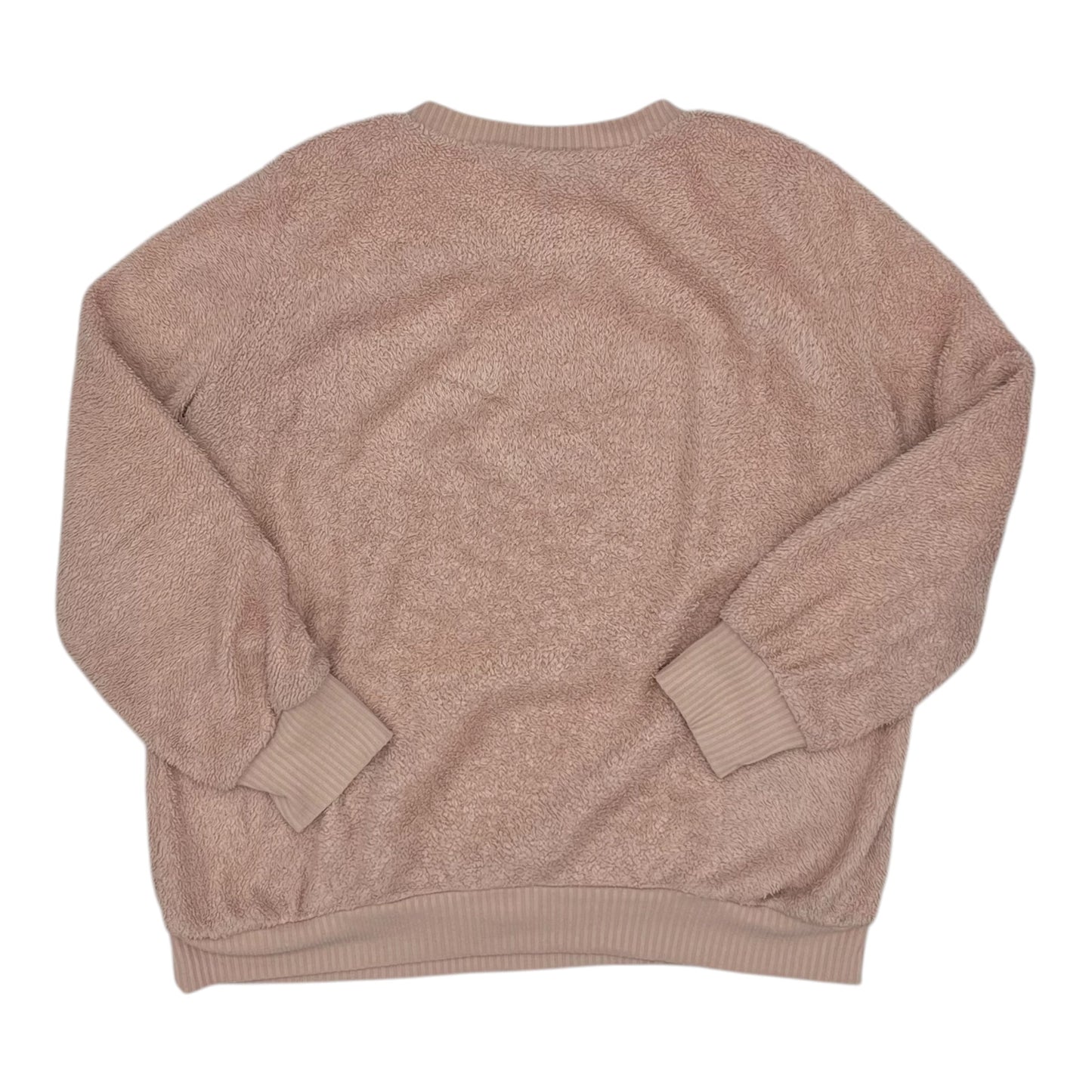 Sweatshirt Crewneck By Doe & Rae In Pink, Size:L