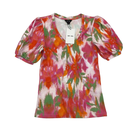 ORANGE & PINK    CLOTHES MENTOR TOP SS, Size M