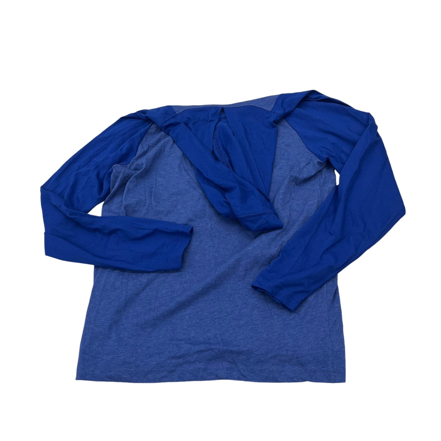 BLUE ATHLETIC TOP LS HOODIE by MAJESTIC Size:L