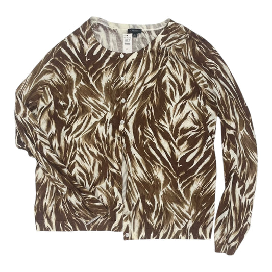 Cardigan By Talbots In Brown, Size:Xl