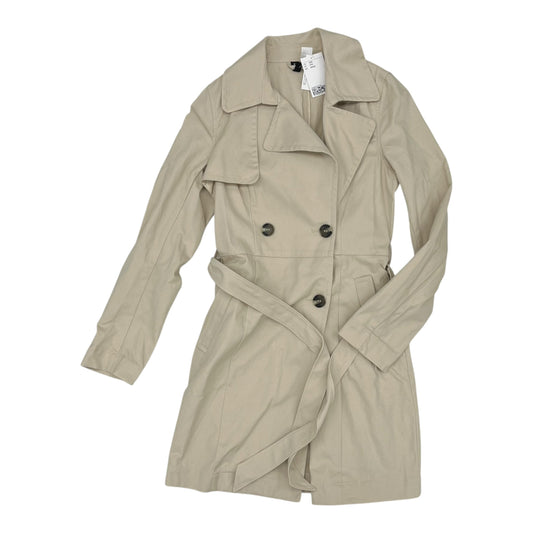 Coat Trench Coat By Divided In Tan, Size:Xxs