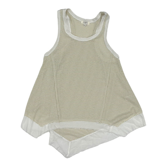 Blouse Sleeveless By Umgee In Tan & White, Size:S