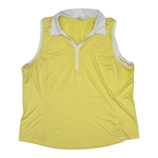 Athletic Tank Top By Lady Hagen In Yellow, Size:Xxl