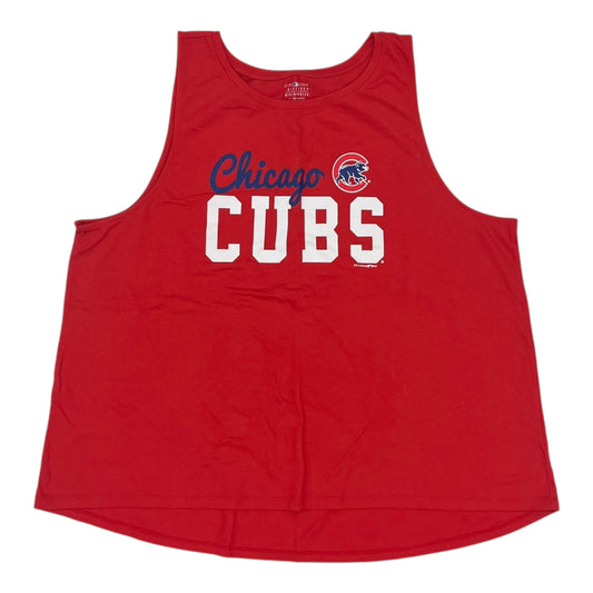 Athletic Tank Top By Clothes Mentor In Red, Size:Xxl