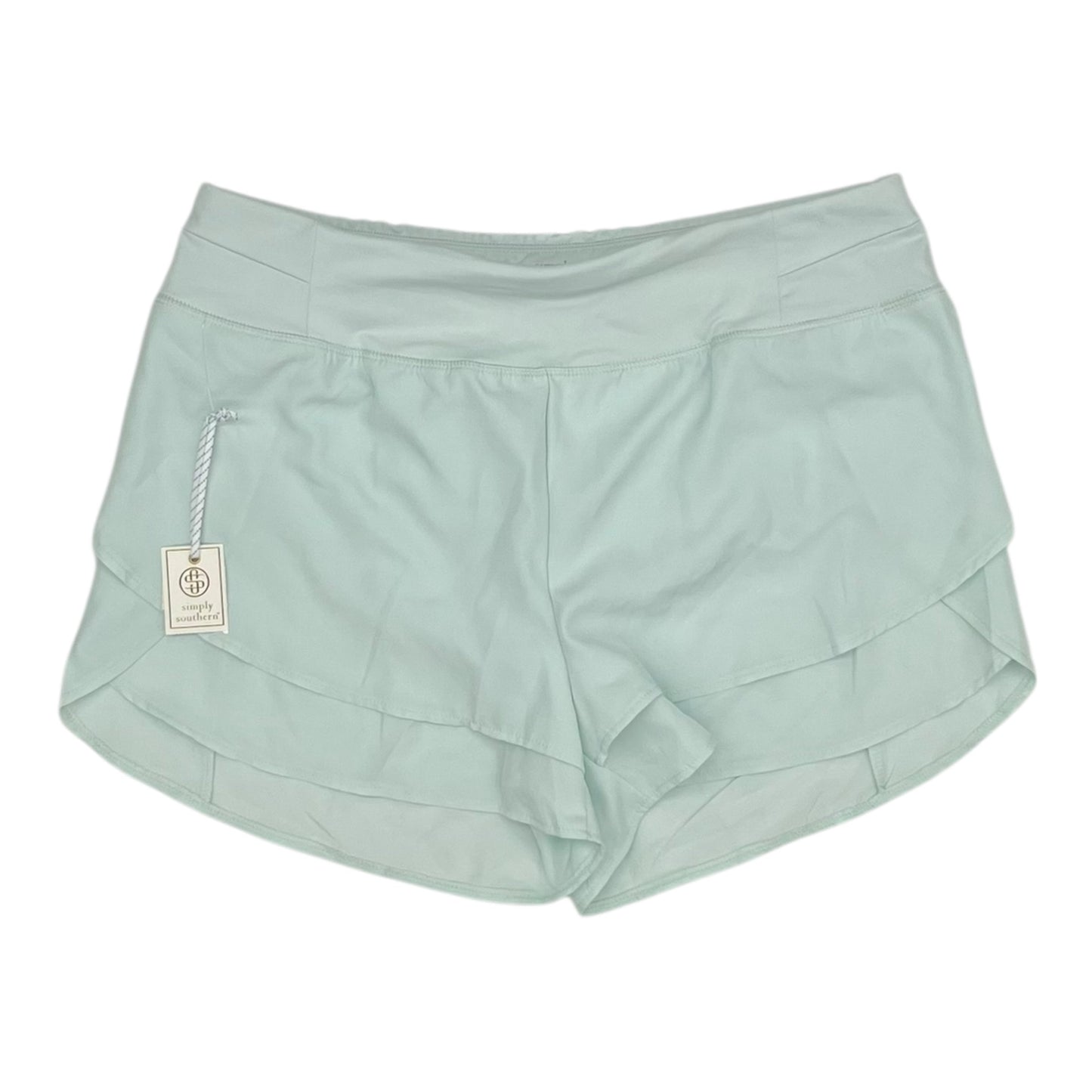 Athletic Shorts By Simply Southern In Blue, Size:Xl