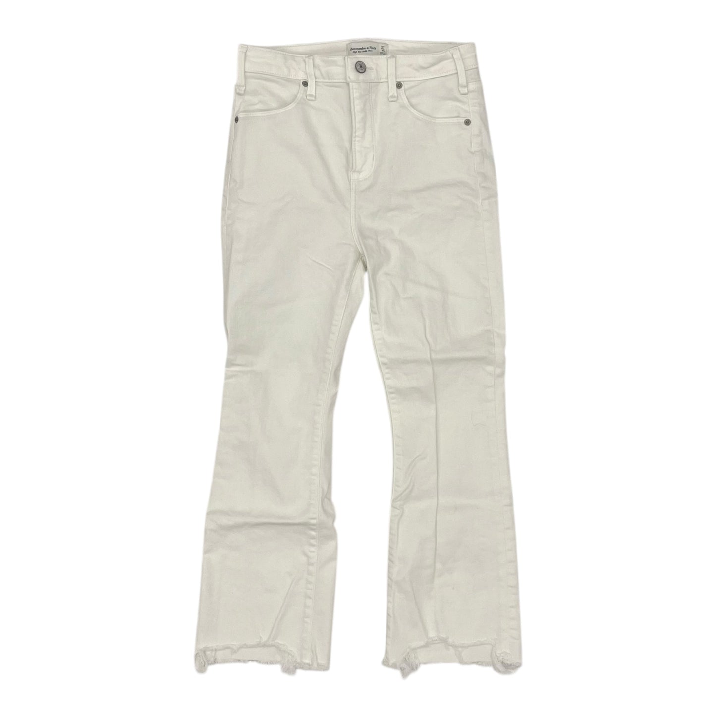Jeans Flared By Abercrombie And Fitch In White, Size:4