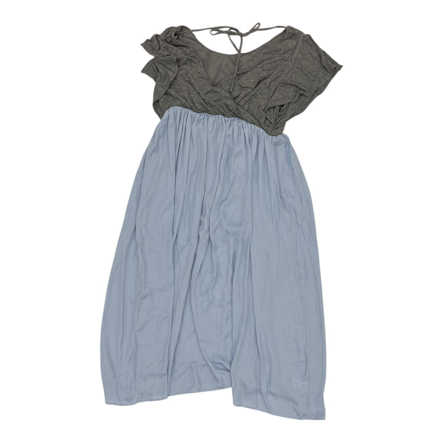 Mat Dress By Loft In Blue & Grey, Size:S