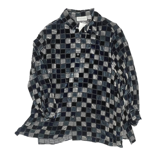 Blouse Ls By Clothes Mentor In Grey, Size:2X