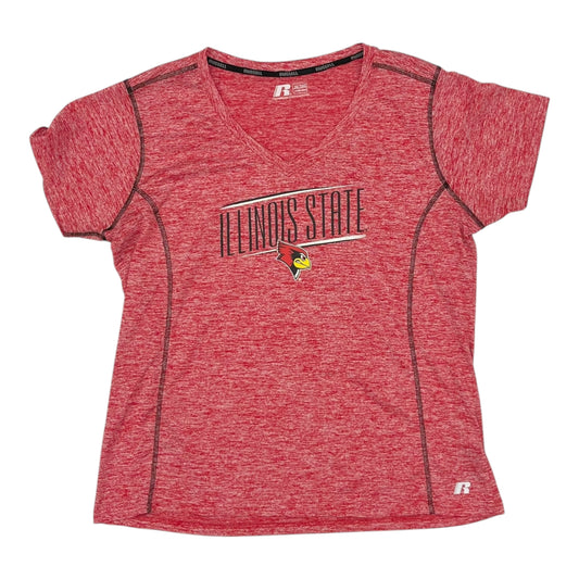 Athletic Top Ss By Russel Athletic In Red, Size:2X