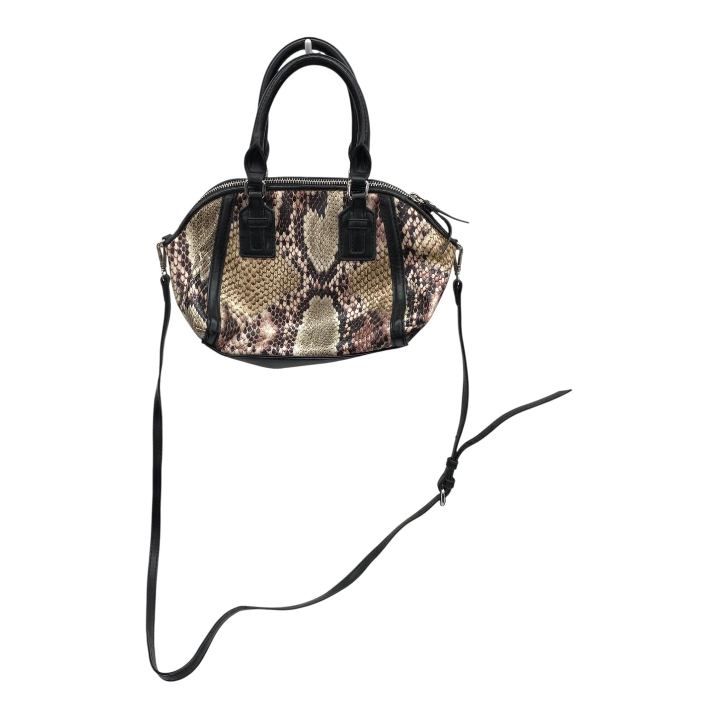 Handbag By Simply Vera In Snakeskin Print, Size:Small
